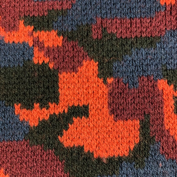 Joie Brycen Camo Wool Sweater Multicolored Medium - Picture 8 of 8